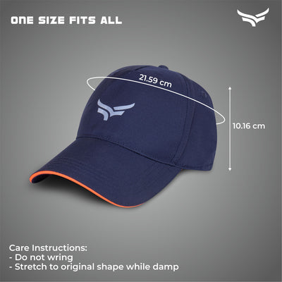 Head Caps for Men | Unisex Sports Caps with Adjustable Strap | Summer Cap for Men | Cap for All Sports | Cap for Girls | Gym Caps for Men & Women | Cap Sports | Caps for Men with Air Holes | Blue