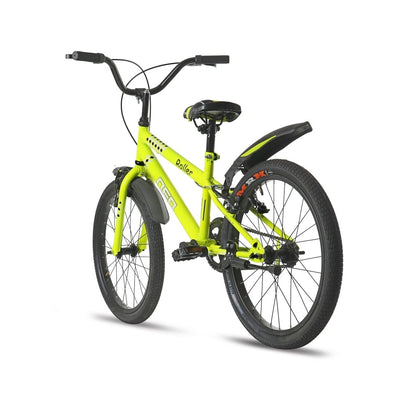 Roller Single Speed 20T Steel Single Speed Bicycle for Kids with Training Wheels (Fluorescent Greem) Suitable for Age : 7 to 10 Years || Height : 3ft 10  to 4ft 7  