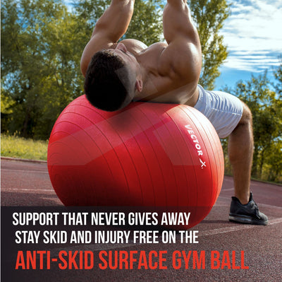 Gym Ball 55CM Exercise Ball Yoga Ball Pregnancy Ball Workout Gym Ball With Pump Gym Ball (With Pump)