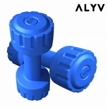 ALYV 20 kg PVC 20 kg Combo 9 WB With PVC Dumbbells Home Gym