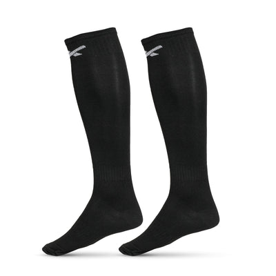 Unisex Solid Knee High (Pack of 2) 11 - 15 Years (Black)