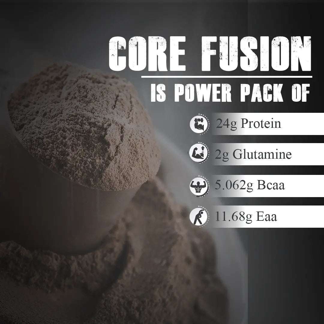 Core Fusion Whey Protein (1 Kg | 28 Servings ) - Birthday Cake - 1kg