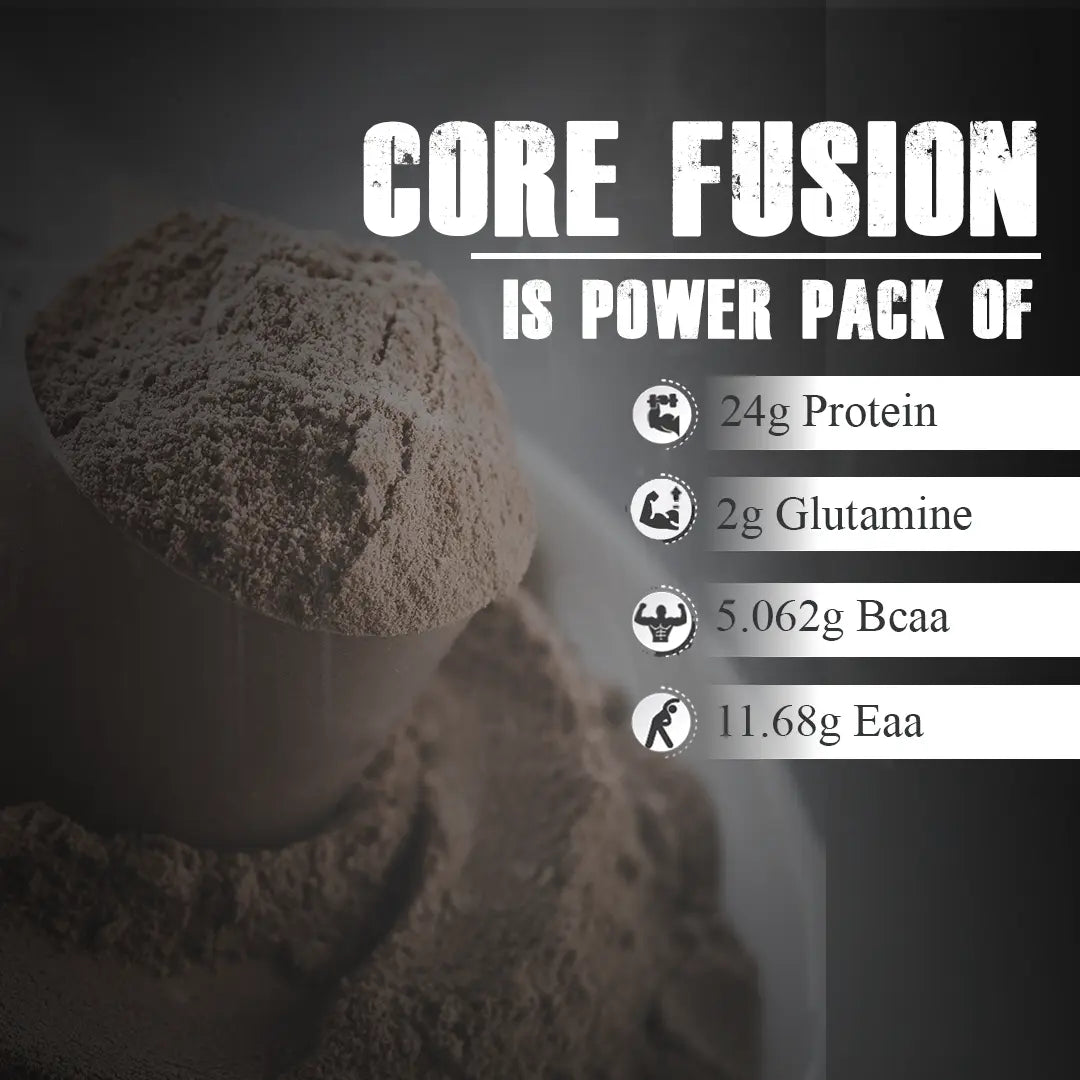 Core Fusion Whey Protein (1 Kg | 28 Servings ) - Kulfi Icecream - 1kg