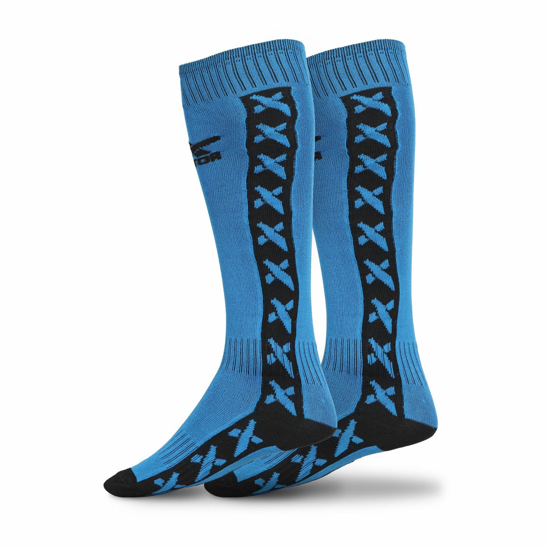 Men & Women Knee High (Pack of 2) Free Size (Blue)