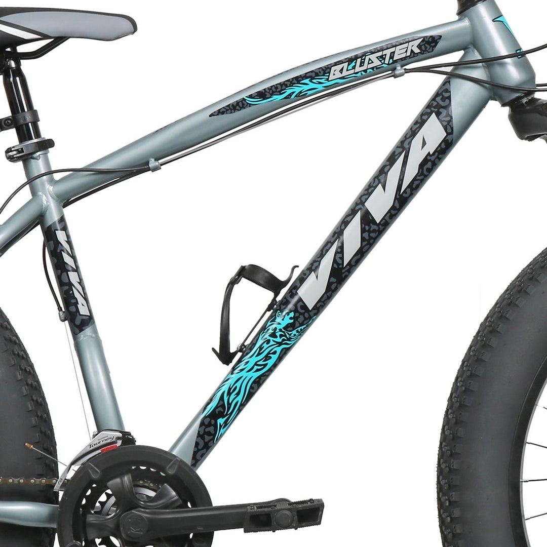 Bluster 26T | 21 Gear | Multi Speed Fat Bike for Adults (Stone Grey) Suitable for Age : 17 years to above || Height : 5 ft 2  to 5ft 11 