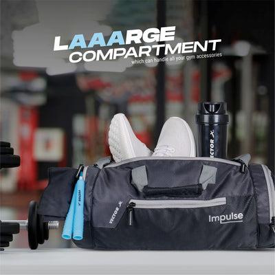 Impulse Gym Bag | Grey (Kit Bag)