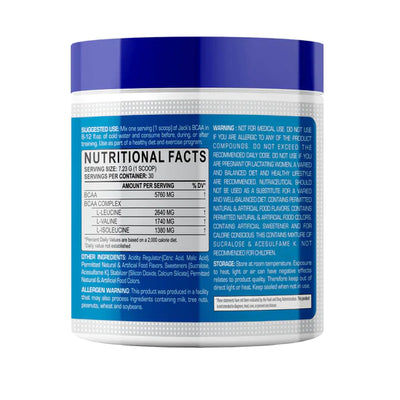 JACK'S NUTRITION Vegan BCAA with 2:1:1 Ideal Ratio Leucine, Isoleucine & Valine - Pre/Post & Intra Workout/Amino Acids -Recovery & Performance Boost-Zero Sugar (LITCHI JUICE)