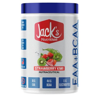 JACK'S NUTRITION EAA+BCAA Intra Workout/Post Workout 30Serving 390gm,10g EAA, 4.4g BCAA & 1.1g Electrolytes, 9 Essential Amino acids for Muscle Recovery & Growth (ORANGE MANGO