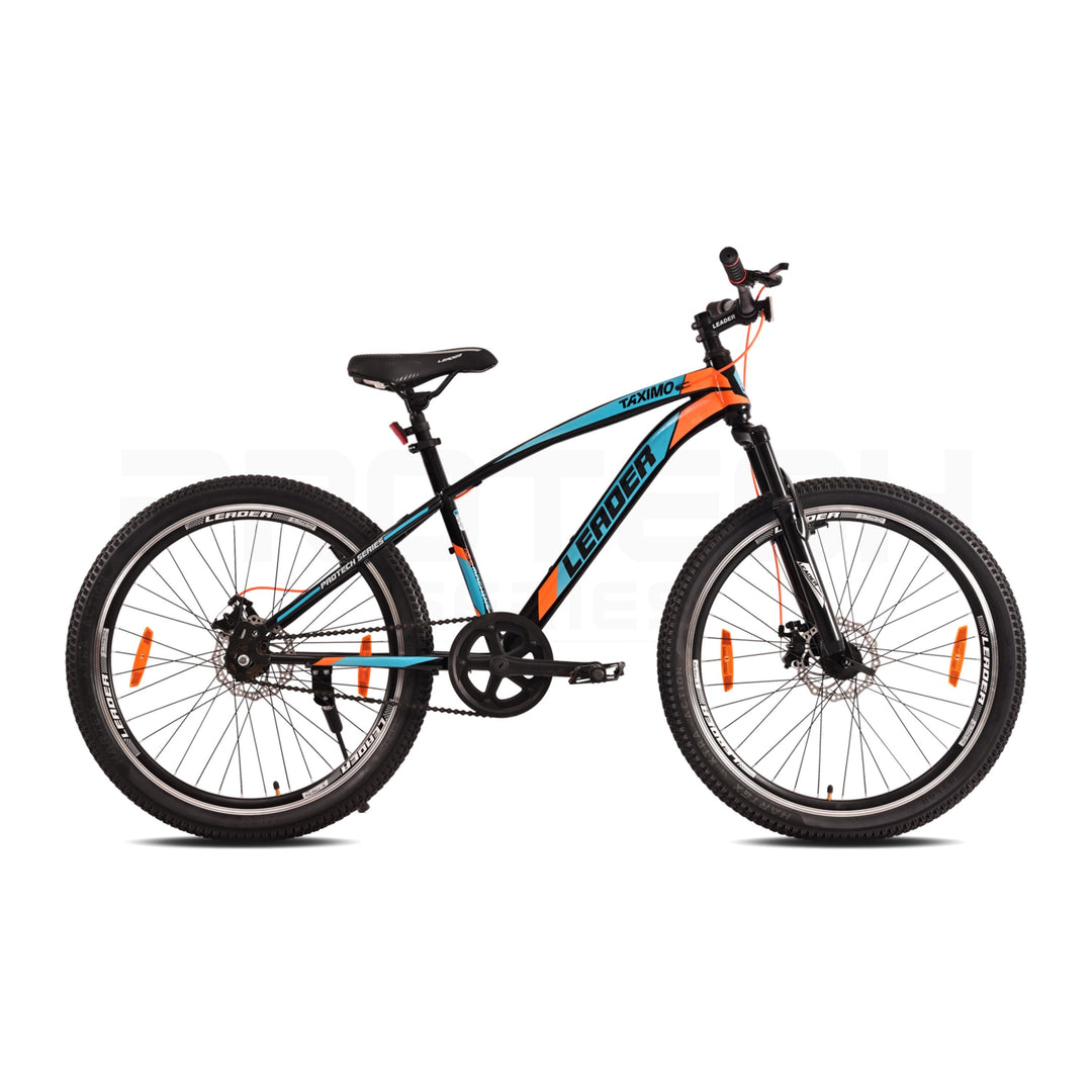 Leader Brawny 27.5T Single Speed MTB Cycle | Free Pan India Installation| Dual Disc Brake and Front Suspension Ideal for 12+ Years