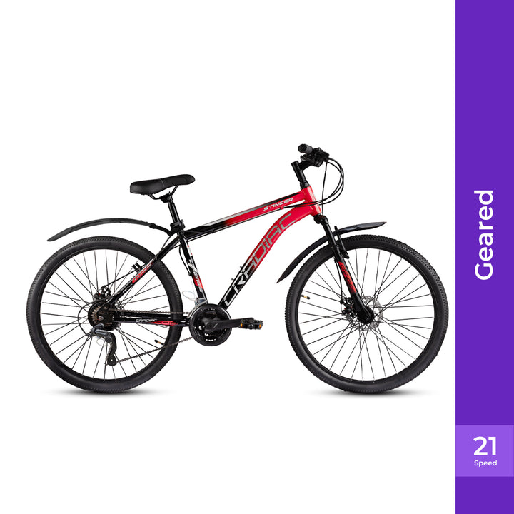 Stinger 21 Speed T Mountain Cycle (21 Gear Black Red