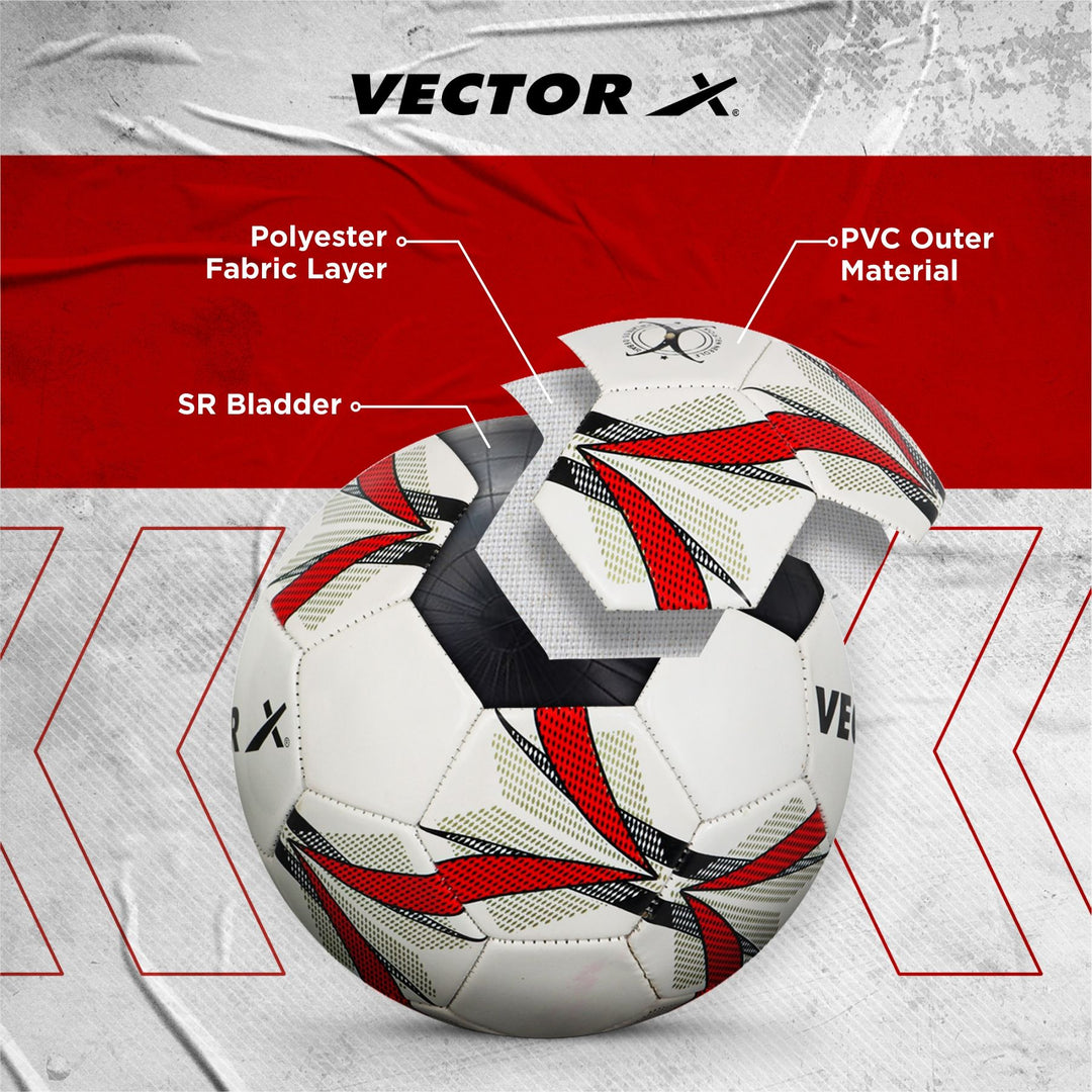 Ultra - Machine Stitched Football | Size - 5 | Suitable Without Grass/International Match Ball/Soccer Balls/Football - White