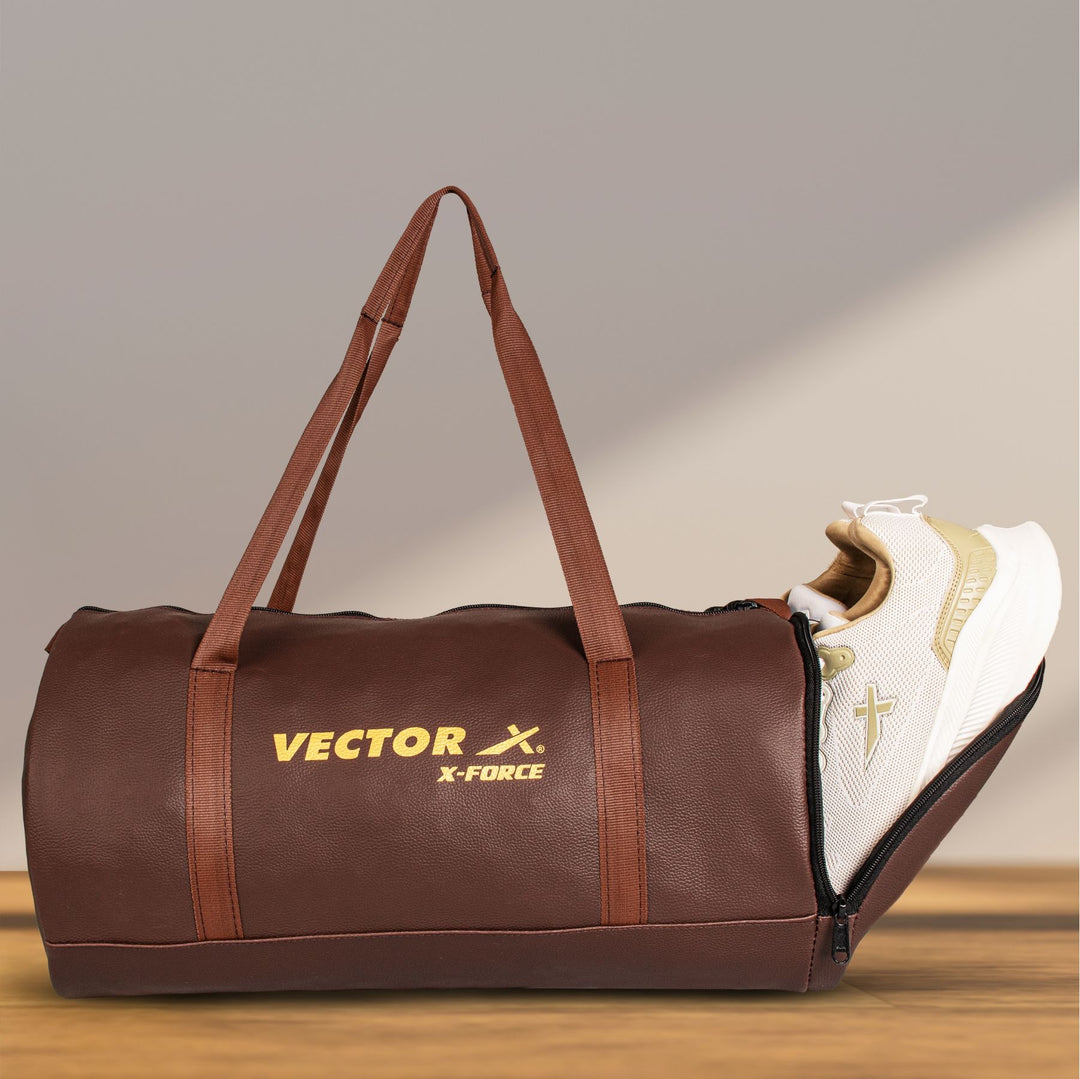  25 L Gym Duffel Bag - X-Force Gym Duffle Bag - Brown