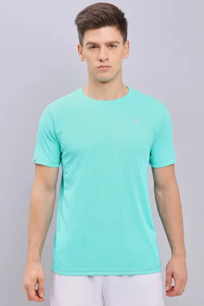 Technosport Mens Active Running T-Shirt OR10 Aqua Ocean