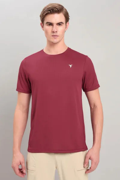 Technosport Men's Active Running T-Shirt OR10 Berry Red
