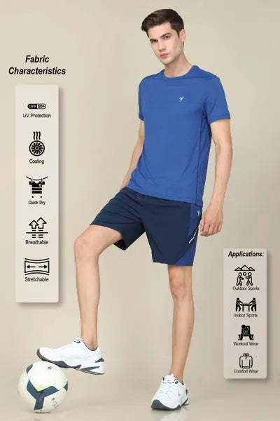 Technosport Mens Active Running T-Shirt OR10 Denim