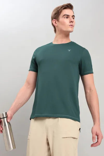 Technosport Men's Active Running T-Shirt OR10 Pine Green