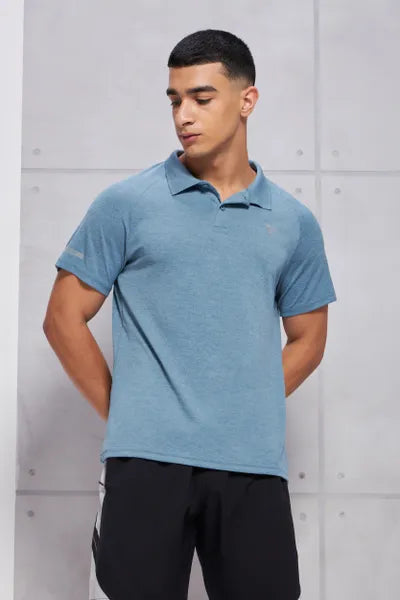 Technosport Men's Active Polo T-shirt OR41 Capri Blue