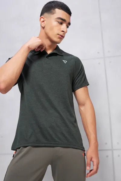 Technosport Men's Active Polo T-shirt OR41 Pine Green