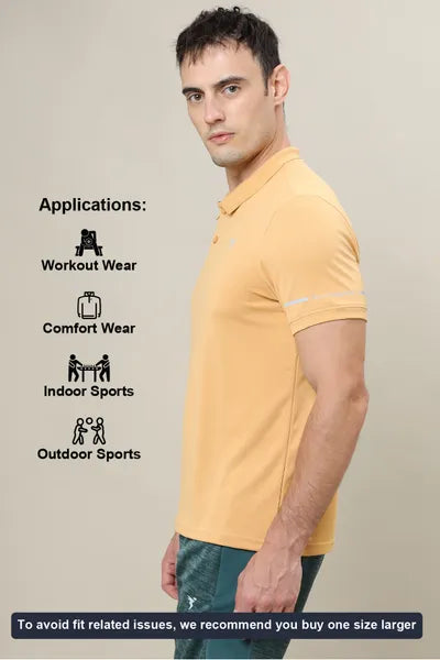 Technosport Men's Active Polo T-shirt P701 Clay