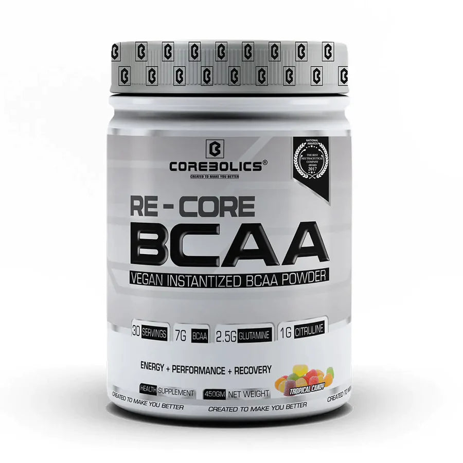 Re-core Bcaa(450 Gm | 30 Servings) - Tropical Candy - 450 Gm