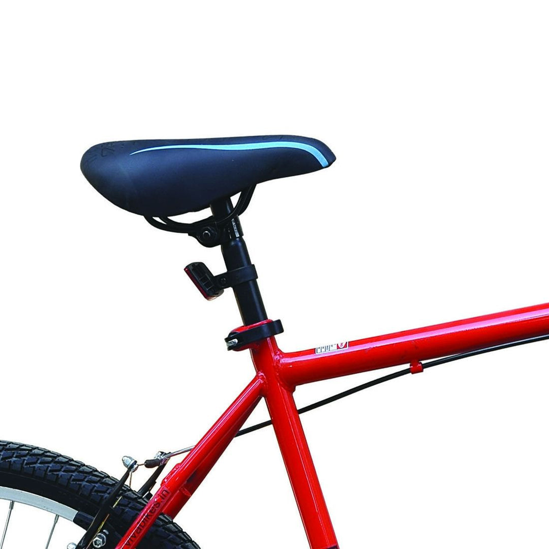 Zero Emission 26T Matt Red Single Speed City Bike with 19  Steel Frame for Adults Suitable for Age : 16years to Above || Height : 5 ft 2  to 5ft 11 