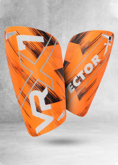 Orange VRX7 Football Shin Guard 1 pair (Size - M)