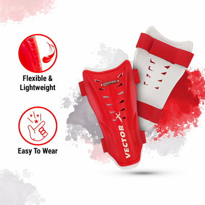 Red LIVERPOOL Football Shin Guard 1 pair (Size - M)