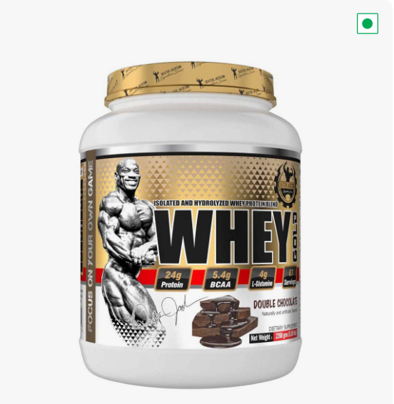 Dexter Jackson Isolate and Hydrolyzed Whey Protein blend Whey Gold | 2.27 kg (5 lb) | Double Chocolate