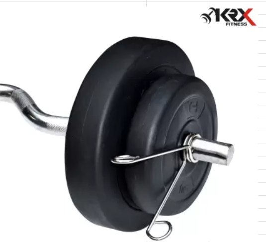 30 Kg PVC Combo with One 3 Ft Curl + One 5 Ft plain Rod & One Pair Dumbbell Rods | Home Gym | (2.5 Kg x 4 = 10 Kg + 5 Kg x 4 = 20Kg)