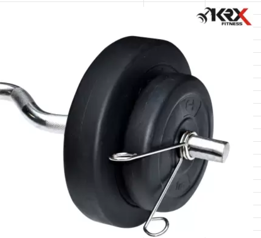 30 kg PVC with One 3 Ft Curl Rod and 1 Dumbbell & Rod | Home Gym | (2.5 kg x 4 = 10 kg + 5 kg x 4 = 20 kg)