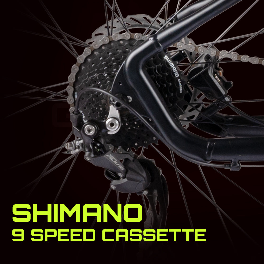 Storm | Shimano Gear | Alivio | 27 Speed | Cassette | Mtb | Alloy 27.5 T Mountain Cycle (27 Gear, Black, Red)