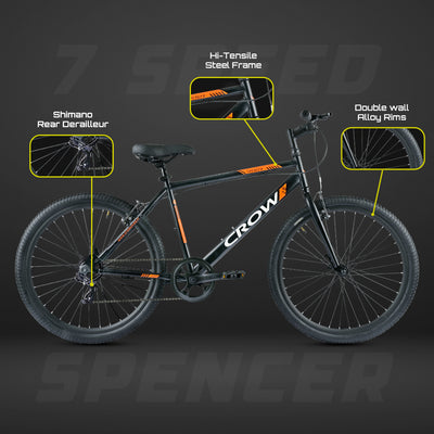 Spencer 26T | 7 Speed Unisex Mountain Cycle