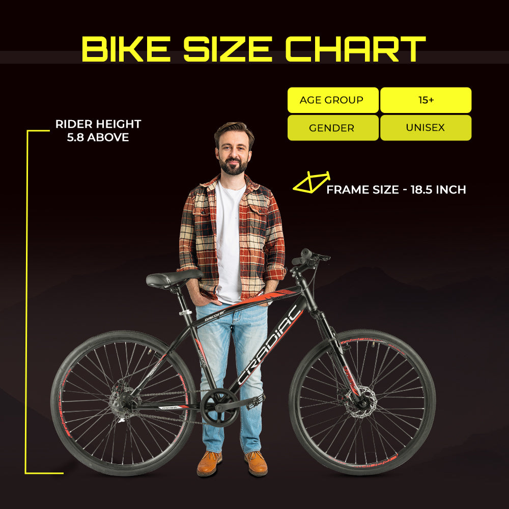 Discover Pro 700c T Hybrid Cycle/ City Bike (Single Speed | Black)