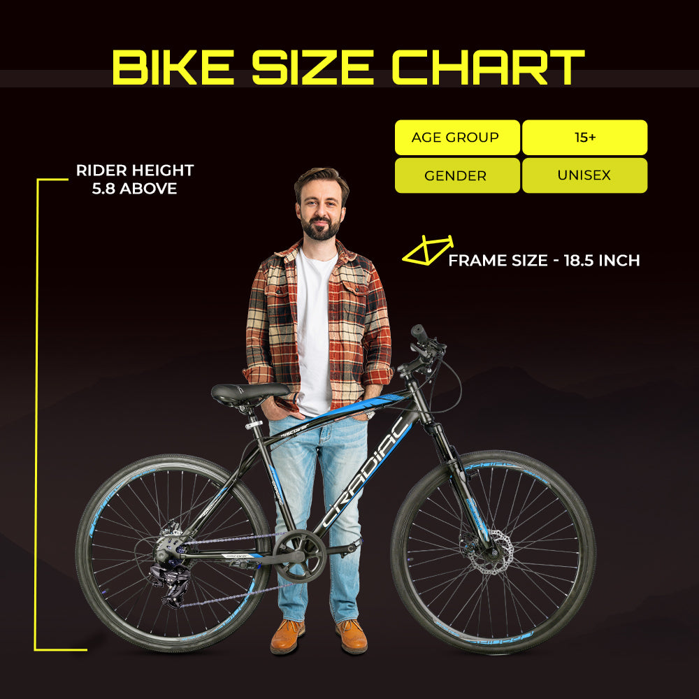 18.5 inch best sale bike frame size