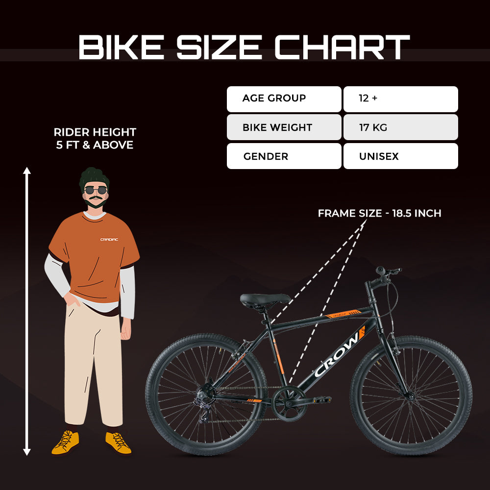 Bike frame size discount for 5 foot 7