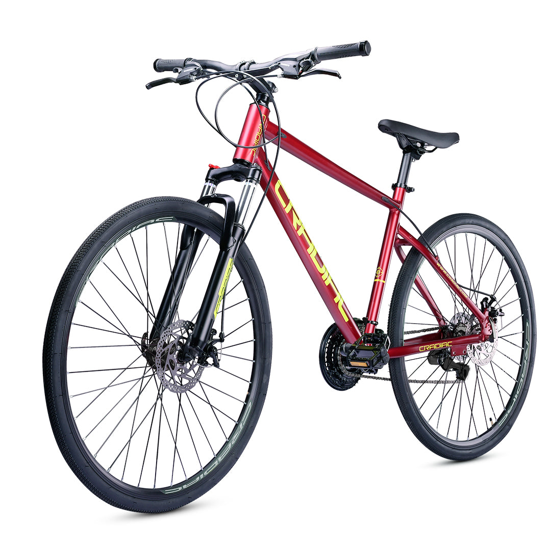 Gunner 700c T Hybrid Cycle/ City Bike (21 Gear, Maroon)