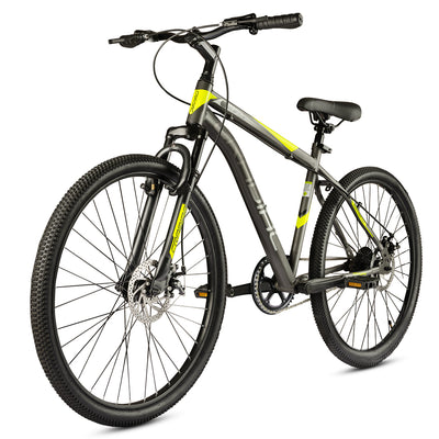 Hustler Single Speed 26 T Hybrid Cycle/ City Bike (Single Speed, Grey)