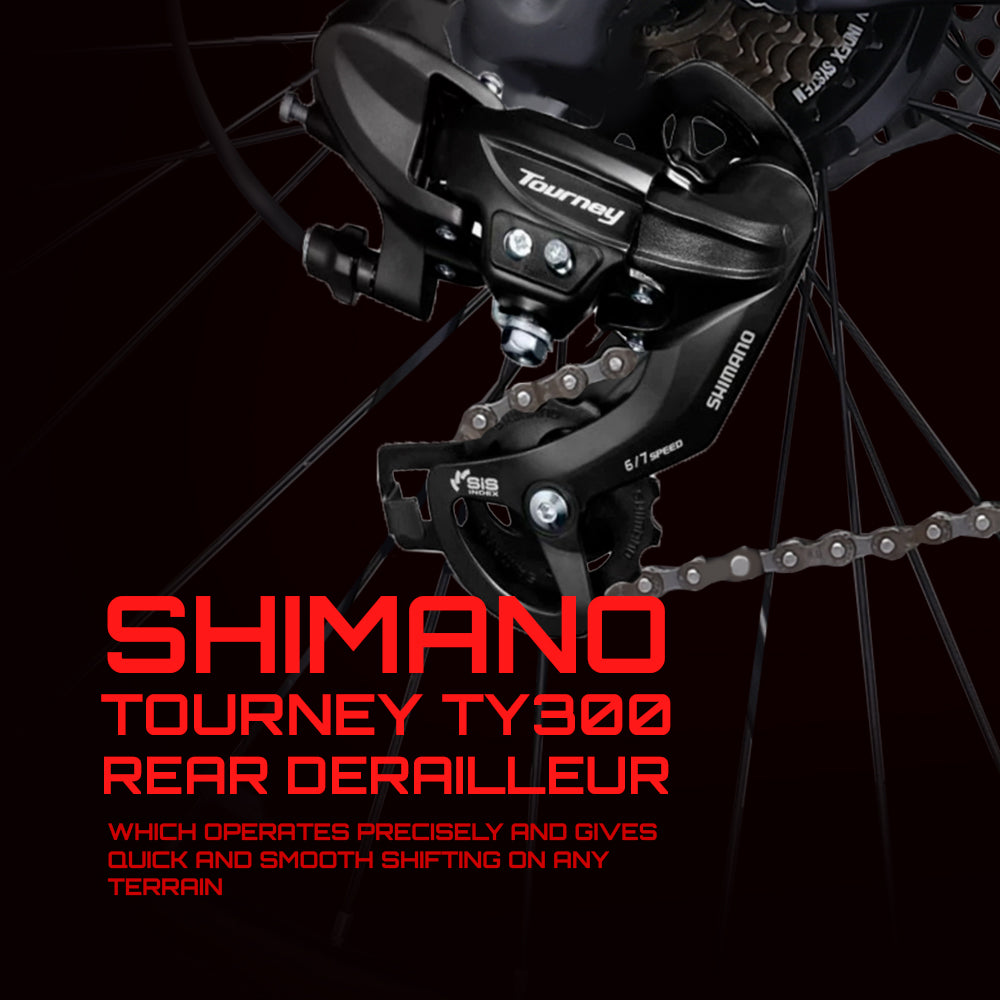 29 7 Gear Shimano| Double Disc| Suspension|29 Inch Tire| Cycle| Boys| Bicycle 29 T Mountain/ Hardtail Cycle (7 Gear | Black)