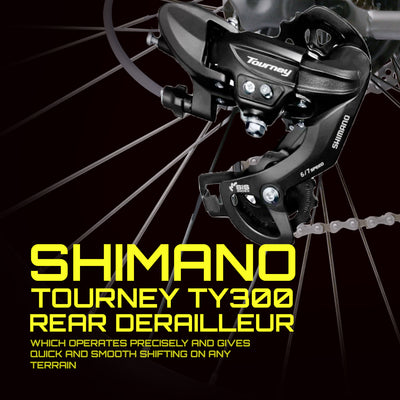 Discover Rigid 7 Speed 700c Hybrid Cycle/ City Bike (7 Gear, Black)