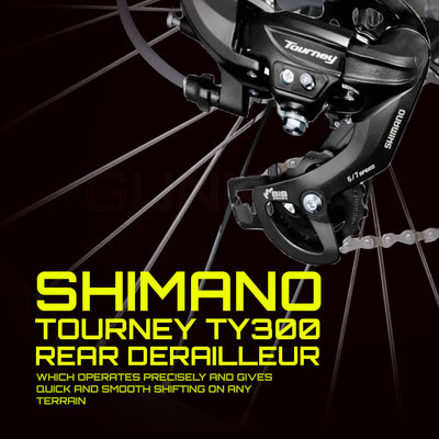 Gunner 700c T Hybrid Cycle/ City Bike (21 Gear, Maroon)