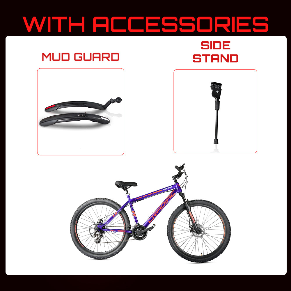 Squad 29 T Mountain/ Hardtail Cycle (21 Gear, Blue, Red)