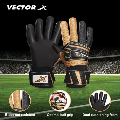 Torando Goalkeeping Gloves (Black | Gold)