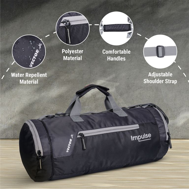 Impulse Gym Bag | Grey (Kit Bag)