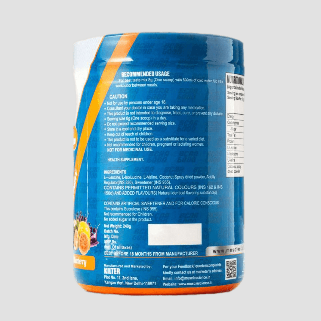 Reloaded BCAA 6000 Hydrate & Recover – 30 Servings | Mango