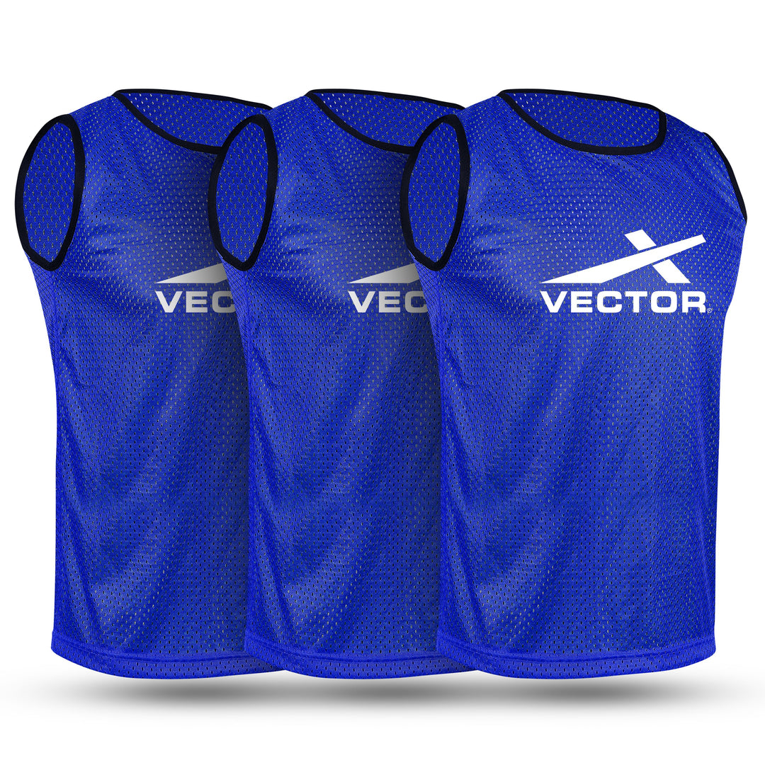 Multipurpose Football Bib (Solid/Regular) Pack of 3 -  Blue