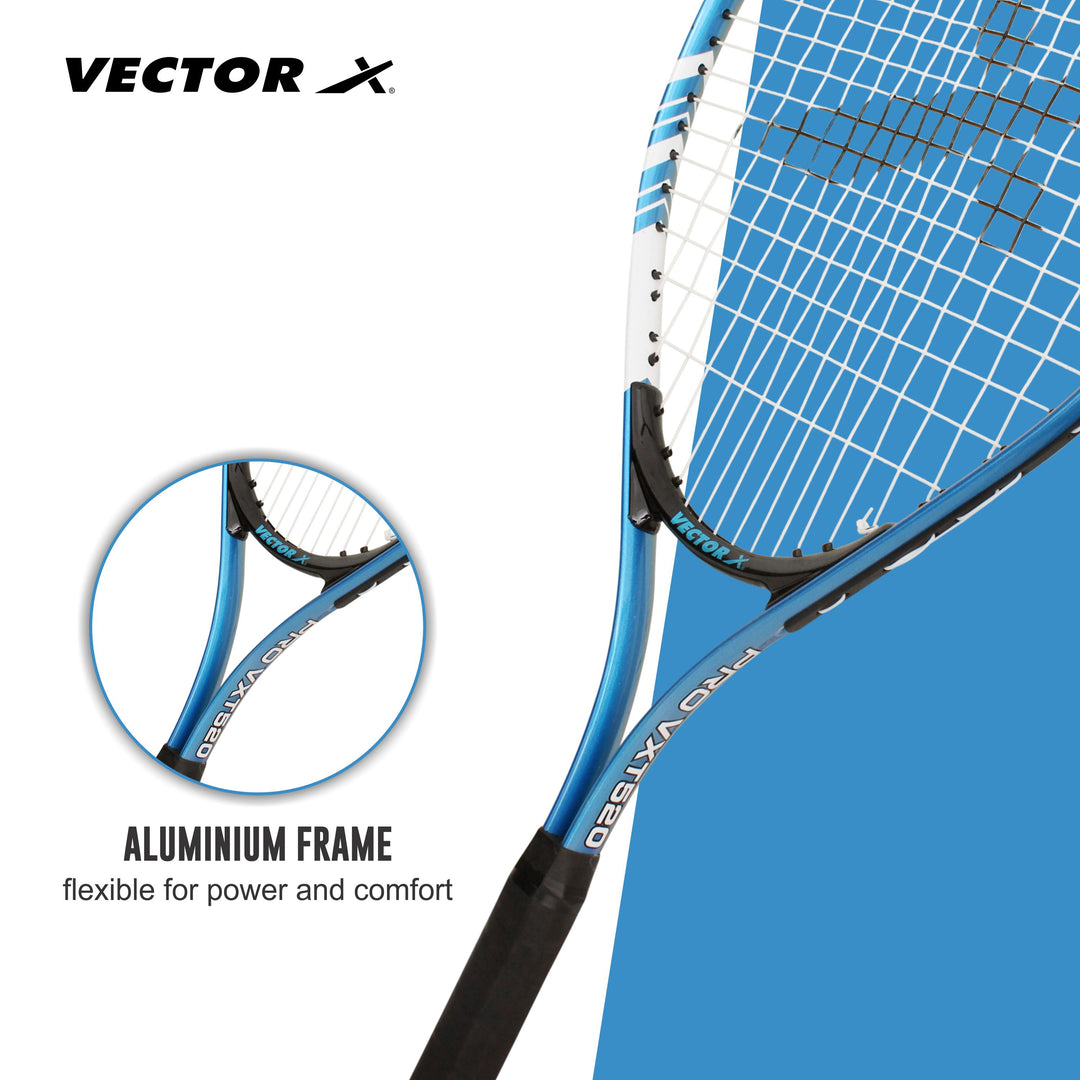 VXT-520-23-BLU-F Blue Strung Tennis Racquet (Pack of: 1 | 220 g)