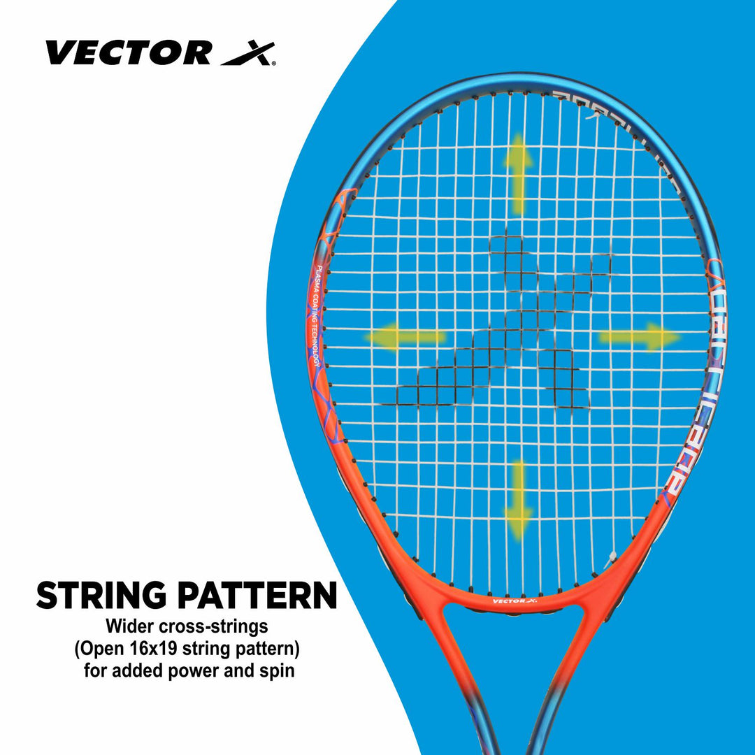 VXT-BARRICADE Multicolor Strung Tennis Racquet (Pack of: 1 | 300 g)