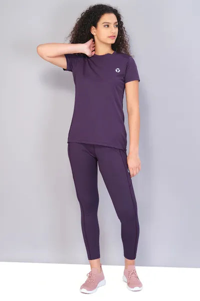 Technosport Women Active Slim Fit T-Shirt W102 Fusia Purple