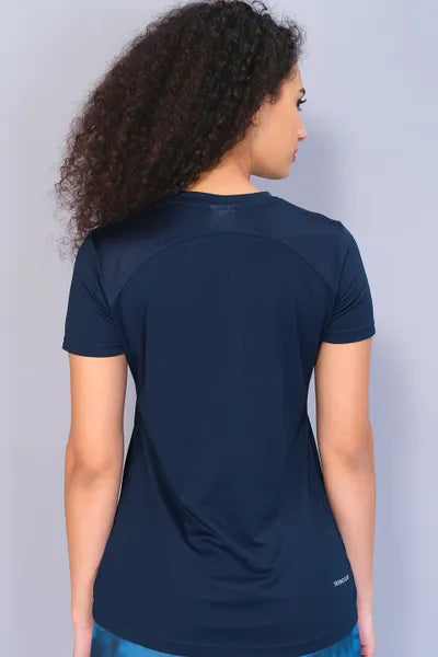 Technosport Women Active Slim Fit T-Shirt W102 Indigo