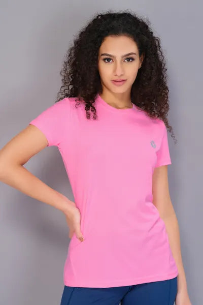 Technosport Women Active Slim Fit T-Shirt W103 Baby Pink